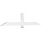 Ekena Millwork Eugene Architectural Grade PVC Gable Bracket, 72"W x 15"H x 2"D x 4"F, 5/12 Pitch GBP072X15X0204EUG00 - alternate 1